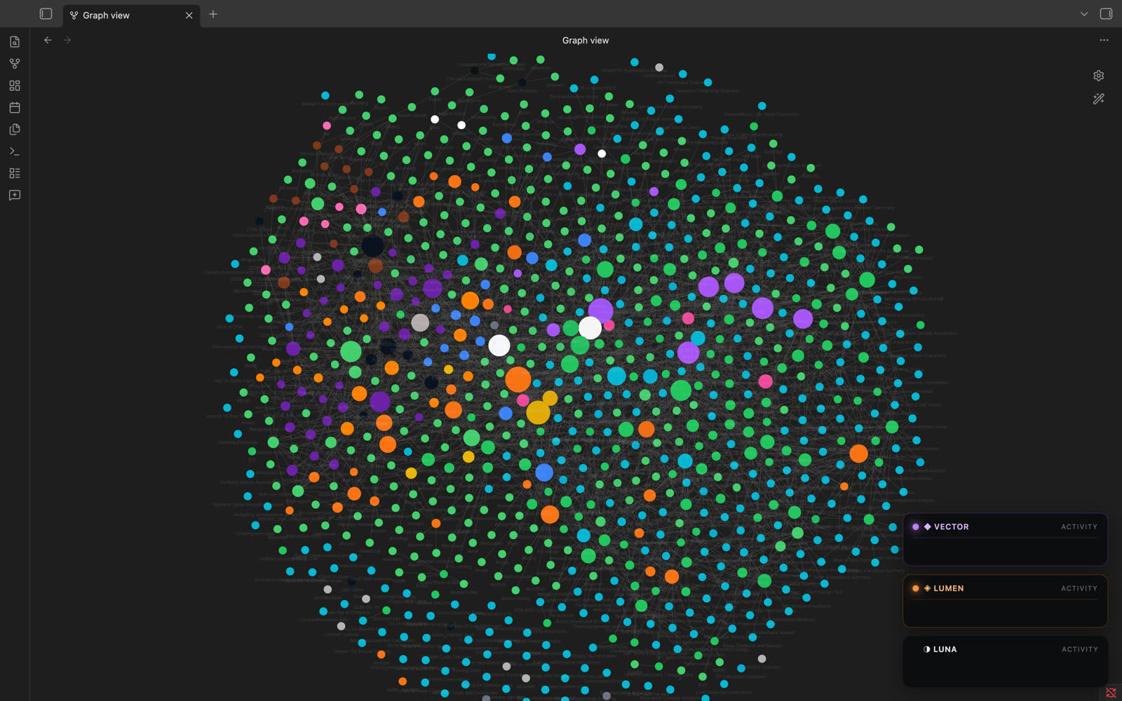Second Brain vault graph